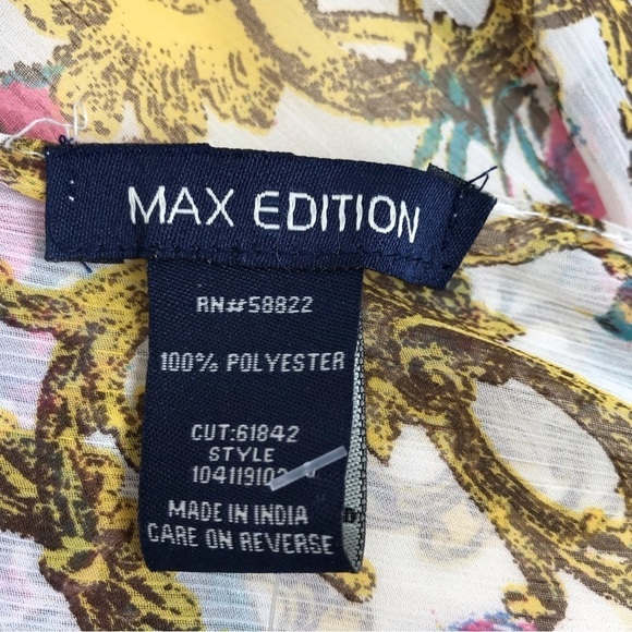 MAX EDITION Floral Lightweight Scarf NWT - Picture 4 of 6